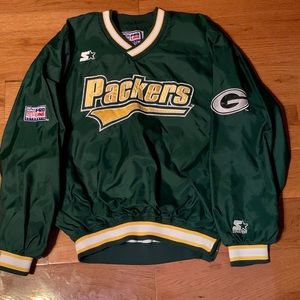 NFL GREEN BAY PACKERS STARTER PULL OVER SIze XL